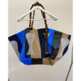 画像1: 【KHOKI(コッキ)】Color-block vinyl bag/ Blue (1)