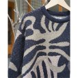 画像5: 【KHOKI(コッキ)】Intarsia-knit jumper/ Black