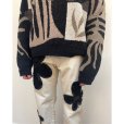 画像4: 【KHOKI(コッキ)】Intarsia-knit jumper/ Black