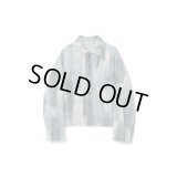 【IRENISA(イレニサ)】MODIFIED SLEEVE SHORT BLOUSON/ BRUSH-BLUE