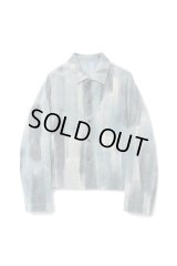 【IRENISA(イレニサ)】MODIFIED SLEEVE SHORT BLOUSON/ BRUSH-BLUE