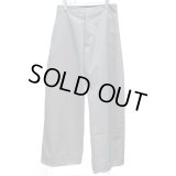 【Morgane Krischer(モーガンクリッシャー)】Curved large trousers/ KHAKI GREEN