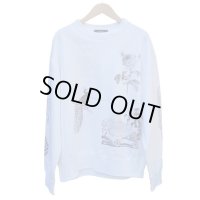 【ensou.(エンソウ)】Multi-Print Sweatshirt/ White