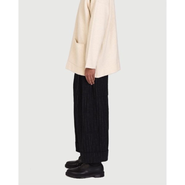 画像4: 【toogood(トゥーグッド)】THE BAKER TROUSER/ CRUMPLED STRIPE/ WALNUT