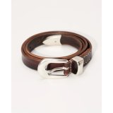 予約商品【OUR LEGACY(アワーレガシー)】2 CM BELT/ Brown Leather