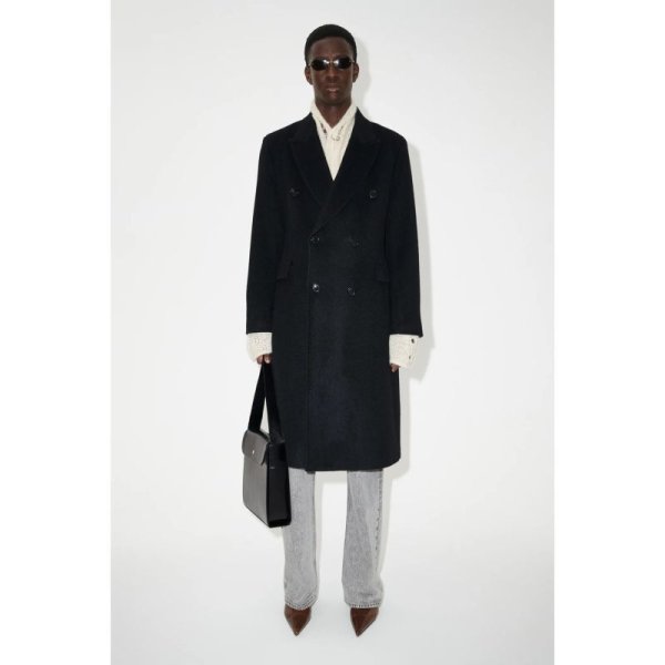 画像4: 【OUR LEGACY(アワーレガシー)】WHALE COAT/ Black Hairy Wool