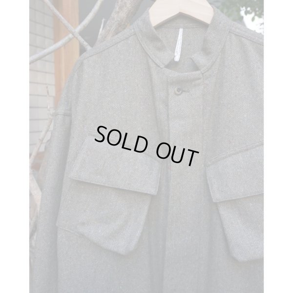 画像3: 【m's braque(エムズブラック)】 FIELD JACKET/ MIX TWEED KHAKI