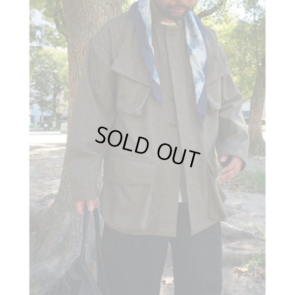 画像6: 【m's braque(エムズブラック)】 FIELD JACKET/ MIX TWEED KHAKI
