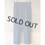 【INTÉRIM(インテリム)】PURE BLACK WOOL 2-TUCK STRAUGHT SLACKS(IT23A083)