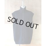【INTÉRIM(インテリム)】LIMITED HYPER BIG HAND FRAMED DRIVERS ZIP KNIT VEST(IT23A080)/ BLACK