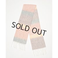【KHOKI(コッキ)】Color-block scarf/ Orange