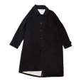 画像1: 【LES SIX(レシス)】Oversized Slip Coat/ Black (1)