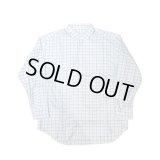 【I am dork(アイアムドーク)】BD long sleeve shirt / Blue×Green Check
