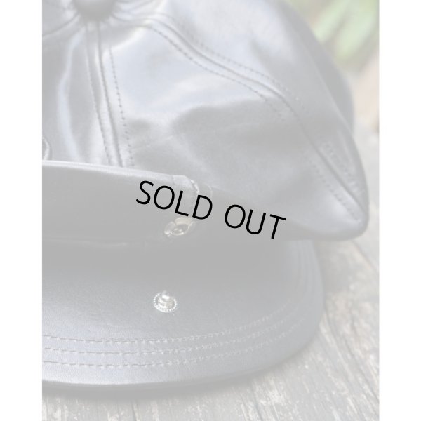 画像6: 【SOLARIS&CO.(ソラリスアンドコー)】HORSEHIDE CASQUETTE-SHALLOW "OLDBOY"/ BLACK