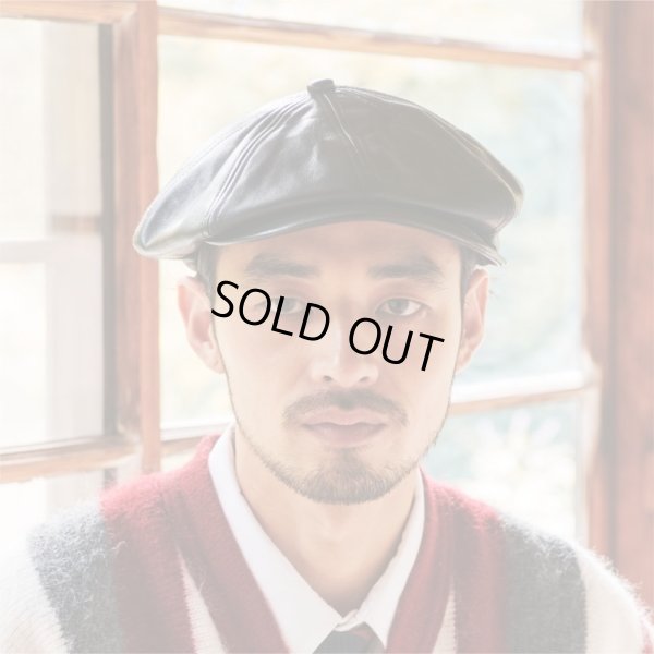 画像3: 【SOLARIS&CO.(ソラリスアンドコー)】HORSEHIDE CASQUETTE-SHALLOW "OLDBOY"/ BLACK