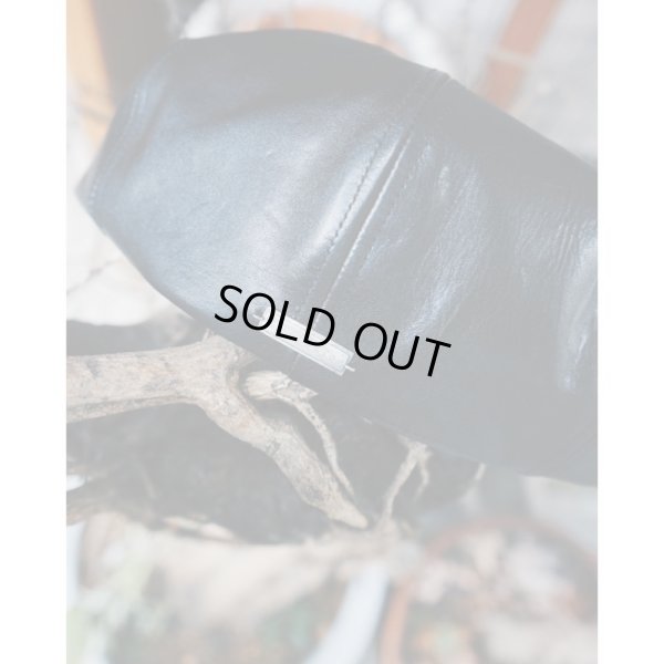 画像5: 【SOLARIS&CO.(ソラリスアンドコー)】HORSEHIDE CASQUETTE-SHALLOW "OLDBOY"/ BLACK