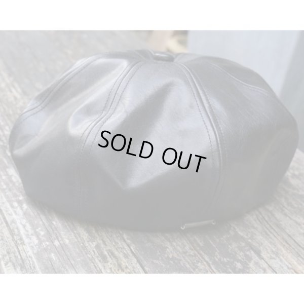 画像4: 【SOLARIS&CO.(ソラリスアンドコー)】HORSEHIDE CASQUETTE-SHALLOW "OLDBOY"/ BLACK