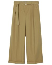 【IRENISA(イレニサ)】BELTED BUGGY TROUSERS/ CAMEL