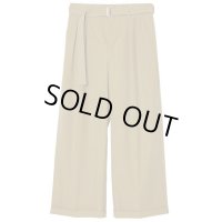 【IRENISA(イレニサ)】BELTED BUGGY TROUSERS/ CAMEL