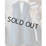 【IRENISA(イレニサ)】SLEEVELESS JACKET/ CHARCOAL