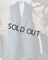 【IRENISA(イレニサ)】SLEEVELESS JACKET/ CHARCOAL