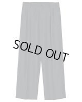 【IRENISA(イレニサ)】TWO TUCKS WIDE TROUSERS/ CHARCOAL