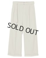 【IRENISA(イレニサ)】BELTED BUGGY TROUSERS/ KHAKI