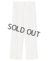 【IRENISA(イレニサ)】TWO TUCKS WIDE TROUSERS/ LILAC GRAY