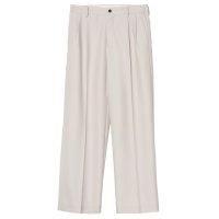 【IRENISA(イレニサ)】TWO TUCKS WIDE TROUSERS/ LILAC GRAY
