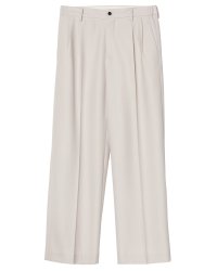 【IRENISA(イレニサ)】TWO TUCKS WIDE TROUSERS/ LILAC GRAY