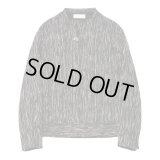 【IRENISA(イレニサ)】PULL OVER SHIRT WITH LEATHER TAB/ BLACK MIX