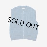 【ENCOMING(インカミング)】KNITTED TWO POCKET VEST/ BLUE