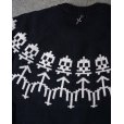 画像3: 【LES SIX(レシス)】Artist Crossed Sweater/ Black (3)