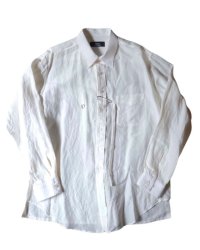 【ensou.(エンソウ)】Ribbon Shirt / White