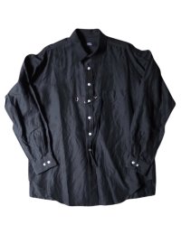 【ensou.(エンソウ)】Ribbon Shirt / Black