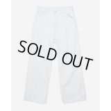 【ENCOMING(インカミング)】FADED DENIM TROUSER/ WHITE