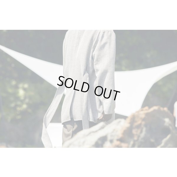 画像7: 【POSTELEGANT(ポステレガント)】LINEN WOOL REVER JACKRET / Heather Greysh Brown