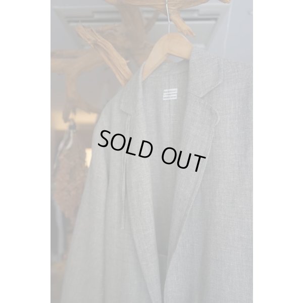 画像3: 【POSTELEGANT(ポステレガント)】LINEN WOOL REVER JACKRET / Heather Greysh Brown