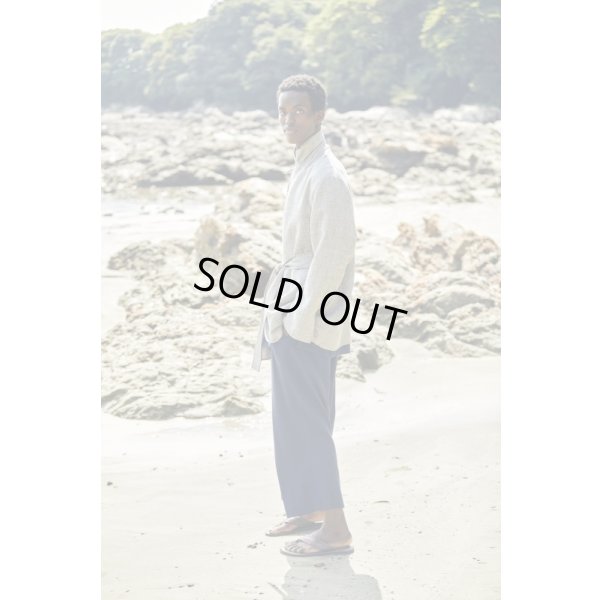 画像16: 【POSTELEGANT(ポステレガント)】LINEN WOOL REVER JACKRET / Heather Greysh Brown