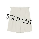 【IRENISA(イレニサ)】TWO TUCKS WIDE SHORTS/ KHAKI