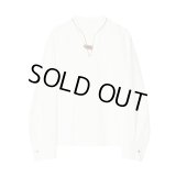 【IRENISA(イレニサ)】PULL OVER SHIRT WITH LEATHER TAB/ WHITE