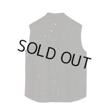 【IRENISA(イレニサ)】SLEEVELESS STAND COLLAR SHIRT/ BLACK