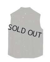 【IRENISA(イレニサ)】SLEEVELESS STAND COLLAR SHIRT/ BLACK