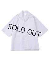 【blurhms(ブラームス)】Chambray Open-collar Shirt/ Saxe