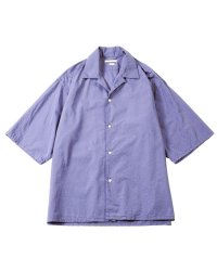 【blurhms(ブラームス)】Chambray Open-collar Shirt/ Saxe