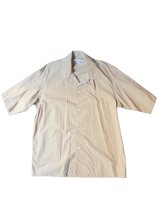 【blurhms(ブラームス)】Chambray Open-collar Shirt/ OliveBeige