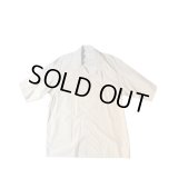 【blurhms(ブラームス)】Chambray Open-collar Shirt/ OliveBeige