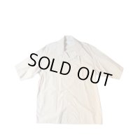 【blurhms(ブラームス)】Chambray Open-collar Shirt/ OliveBeige