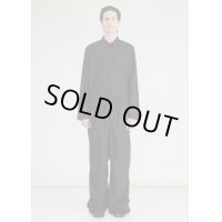 【GABRIELA COLL GARMENTS(ガブリエラコールガーメンツ)】LORO PIANA FINE WOOL DRAPED TROUSERS/ BLACK