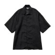 画像1: 【blurhms(ブラームス)】Square Dot Open-collar Shirt/ Black (1)